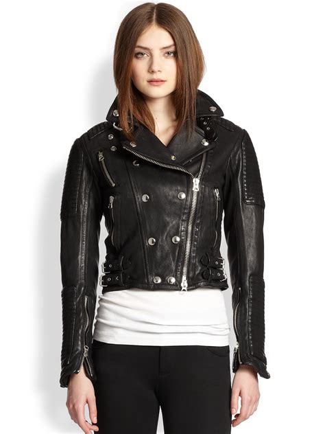 burberry shacket|burberry leather jacket women.